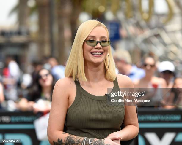 Iggy Azalea visits "Extra" at Universal Studios Hollywood on July 10, 2018 in Universal City, California.