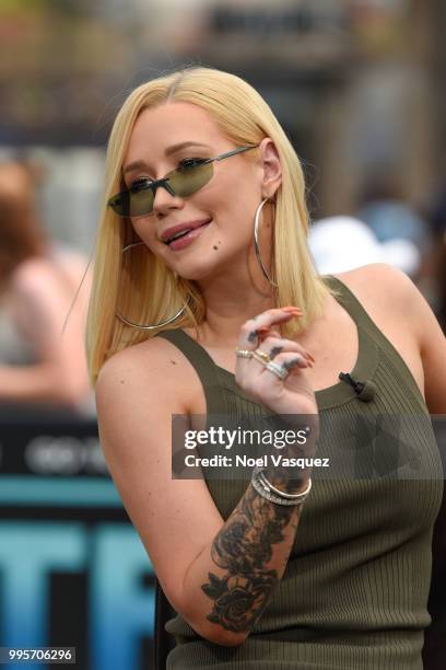 Iggy Azalea visits "Extra" at Universal Studios Hollywood on July 10, 2018 in Universal City, California.