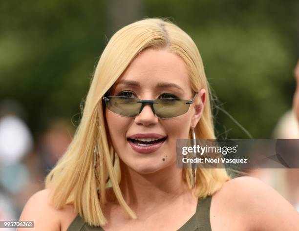 Iggy Azalea visits "Extra" at Universal Studios Hollywood on July 10, 2018 in Universal City, California.