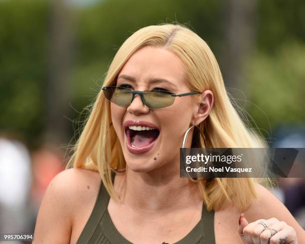 Iggy Azalea visits "Extra" at Universal Studios Hollywood on July 10, 2018 in Universal City, California.