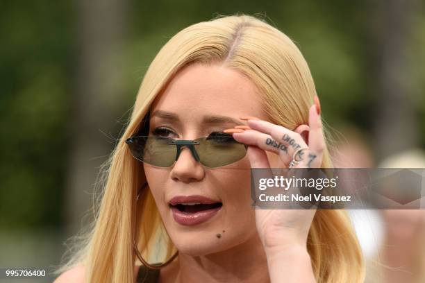 Iggy Azalea visits "Extra" at Universal Studios Hollywood on July 10, 2018 in Universal City, California.