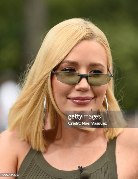 Iggy Azalea visits "Extra" at Universal Studios Hollywood on July 10, 2018 in Universal City, California.