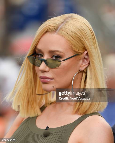 Iggy Azalea visits "Extra" at Universal Studios Hollywood on July 10, 2018 in Universal City, California.