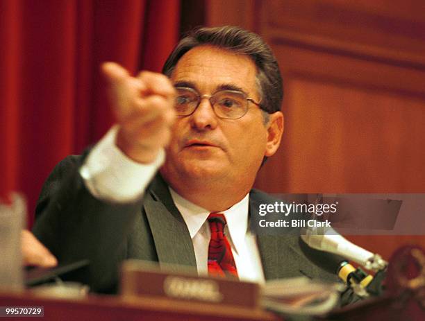 Rep. Billy Tauzin chairs the Subcommittee on Telecommunications, Trade, and Consumer Protection hearing on Firestone tires.