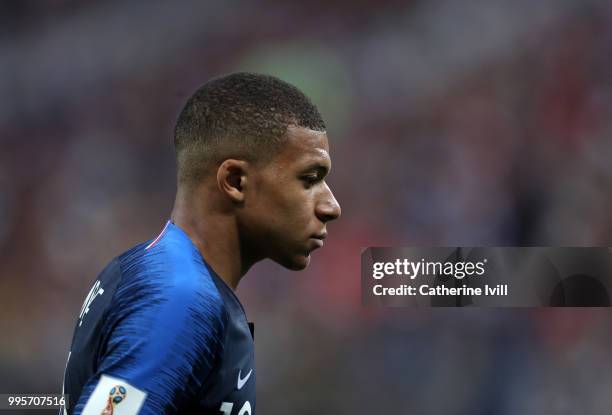 Kylian Mpabbe of France during the 2018 FIFA World Cup Russia Semi Final match between Belgium and France at Saint Petersburg Stadium on July 10,...