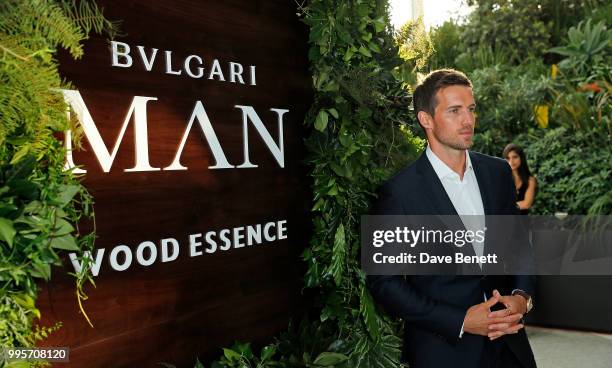 Andrew Cooper attends the BVLGARI MAN WOOD ESSENCE event at Sky Garden on July 10, 2018 in London, England.