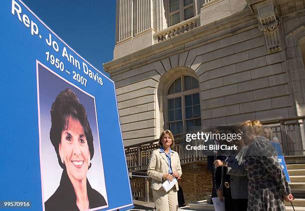 From left, Rep. Shelley Moore Capito, R-W. Va., Rep. Jean Scmidt, R-Ohio, Rep. Ileana Ross-Lehtinen, R-Fla., and Rep. Ginny Brown-Waite, R-Fla., look...