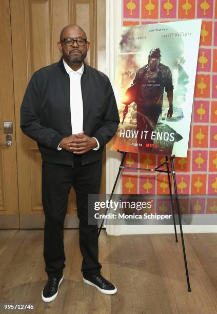 Forest Whitaker attends the "How It Ends" Screening hosted by Netflix at Crosby Street Hotel on July 10, 2018 in New York City.