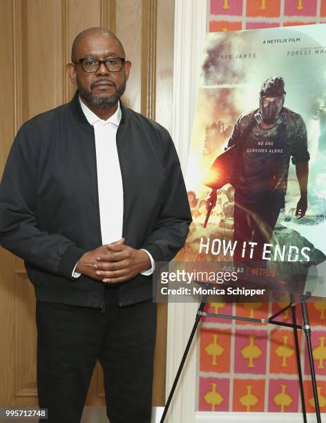 Forest Whitaker attends the "How It Ends" Screening hosted by Netflix at Crosby Street Hotel on July 10, 2018 in New York City.