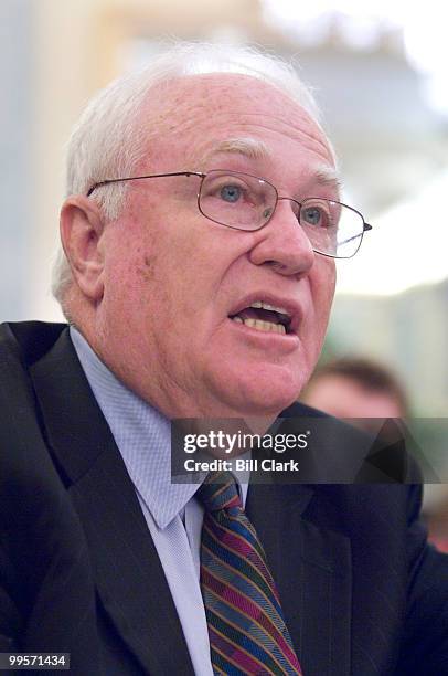 Robert DuPuy, president and CEO of Major League Baseball, testifies during the Senate Committee on Commerce, Science & Transportation hearing on...