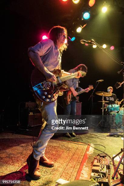 Singer, guitarist and founding member Anton Newcombe , bassist Collin Hegna and drummer Dan Allaire of The Brian Jonestown Massacre perform live on...