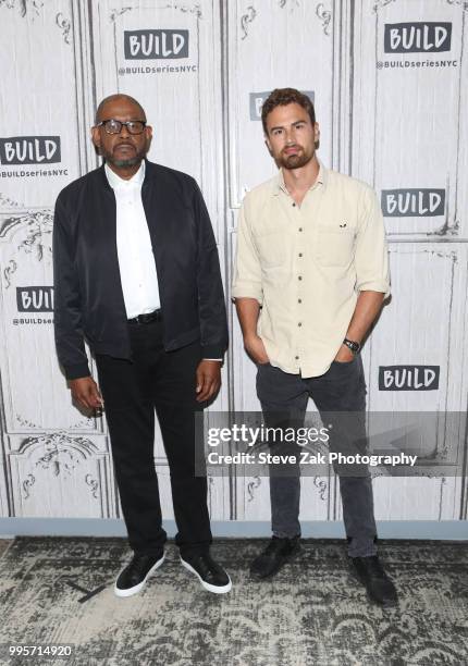 Forest Whitaker and Theo James visit Build Series to discuss "How it Ends" at Build Studio on July 10, 2018 in New York City.