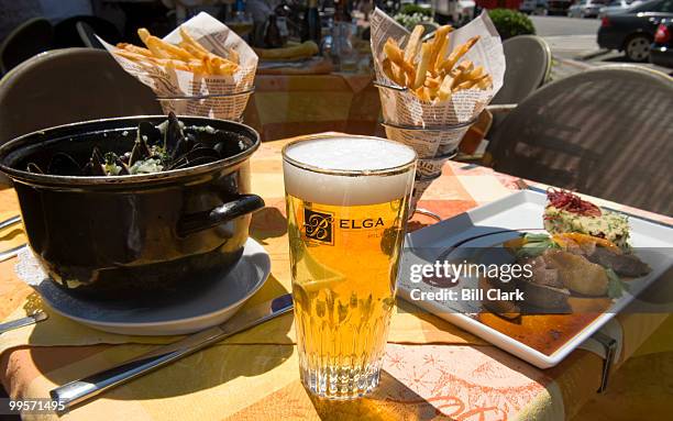 Mussels, Belgian fries, Belgian beer and duck are all on the menu at the Belga Cafe on 8th Street SE in Washington.