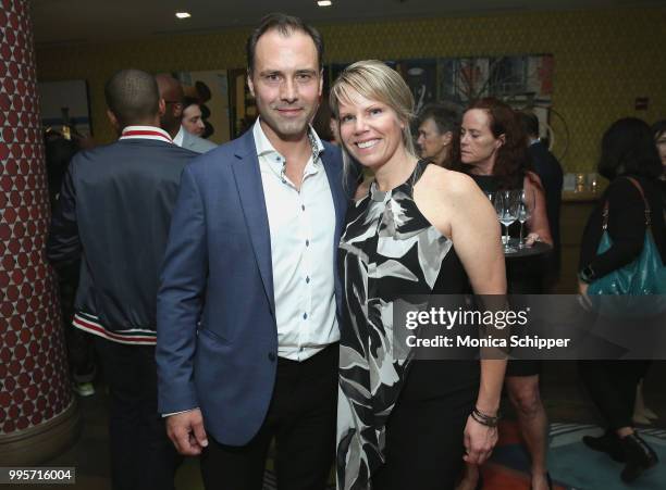 Cory Chetyrbok and Joska Gallant attends the "How It Ends" Screening hosted by Netflix at Crosby Street Hotel on July 10, 2018 in New York City.