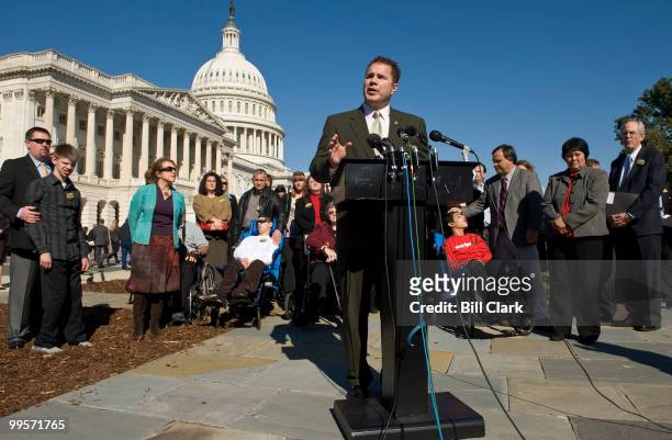 Rep. Bruce Braley, D-Iowa, holds a news conference on healthcare reform and medical malpractice on Wednesday, Oct. 21, 2009.