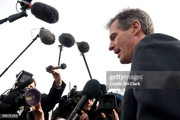 Senator-elect Scott Brown, R-Mass., arrives at the Russell Senate Office Building before his swearing-in as the new Senator Massachusetts on...
