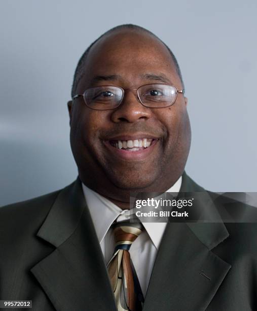 Clarence Carter, director of the DC Department of Human Services, poses in his office on Tuesday, Dec. 11, 2007.