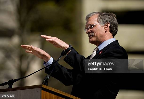 Census Bureau Director Robert Groves speaks during the National Census Day rally at Freedom Plaza in Washington on Thursday, April 1, 2010.