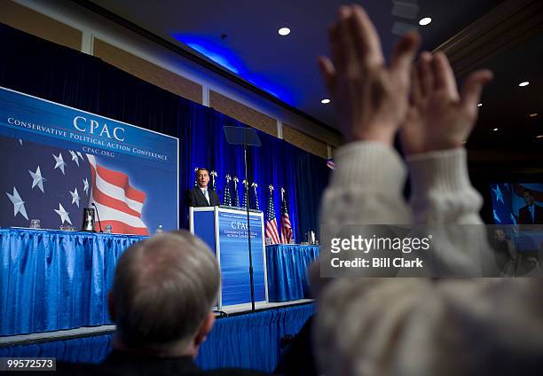 House Minority Leader John Boehner, R-Ohio, speaks at the Conservative Political Action Conference at the Omni Shoreham Hotel in Washington on...