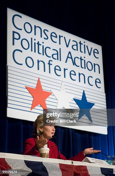 Sen. Kay Bailey Hutchison, R-Texas, participates in the "What Happened to the Fight Against Big Government?" panel discussion at the American...