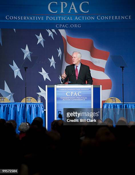 Sen. John Cornyn, R-Texas, speaks at the Conservative Political Action Conference at the Omni Shoreham Hotel in Washington on Friday, Feb. 27, 2009.