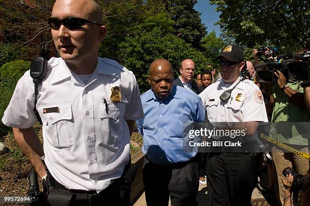 From left, Rep. John Lewis, D-Ga., Rep. James McGovern, D-Mass., Rep. Keith Ellison, D-Minn., Rep. Donna Edwards, D-Md., and Rep. Lynn Woolsey,...