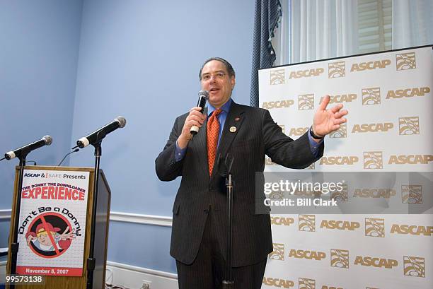 Rep. Paul Hodes, D-N.H., speaks at the The American Society of Composers Authors and Publishers and iSAFE Inc. Discussion on its new program, "The...