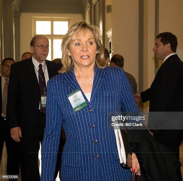 Rep.-elect Mary Fallin, R-Okla.,, arrives in the Cannon House Office Building for freshman member orientation in Congress in Washington on Monday...