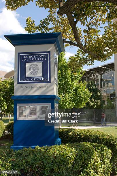 Georgetown University Law Center campus in Washington as shown on Monday, Sept. 15, 2008.