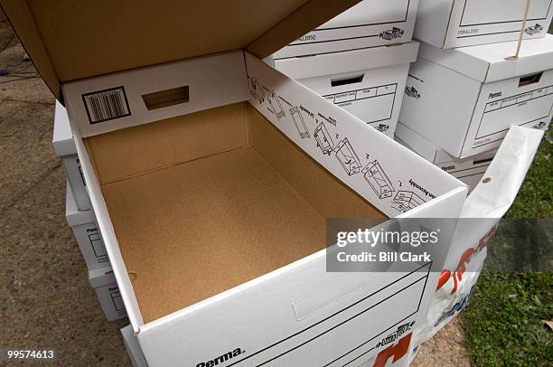 The dozen or so boxes serving as the backdrop for the immigration news conference in Upper Senate Park on Thursday, June 14 were empty, even though...