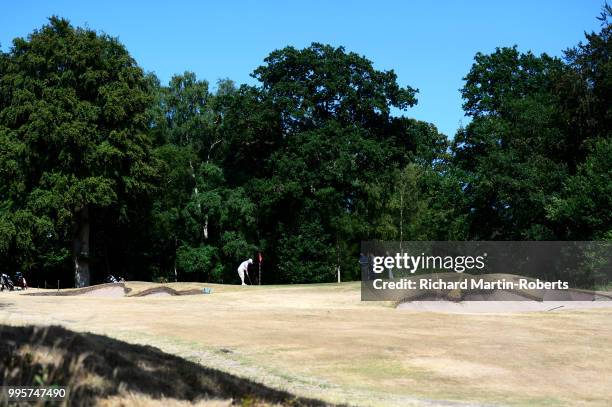 General View of the 13th hole during the Lombard Trophy North of England Qualifier at Sandiway Golf Club on July 10, 2018 in Northwich, England.