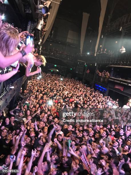 Campino, singer with the German punk rock band Die Toten Hosen, performing at a concert in Buenos Aires, Argentina, 30 September 2017. The sold-out...