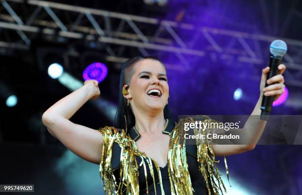 Saara Aalto performs on stage during Day 1 of Kew The Music at Kew Gardens on July 10, 2018 in London, England.