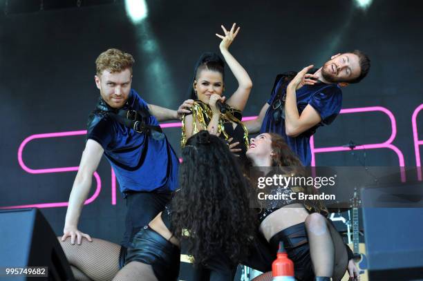 Saara Aalto performs on stage during Day 1 of Kew The Music at Kew Gardens on July 10, 2018 in London, England.