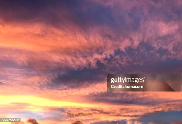 dawn sky - kumacore stock pictures, royalty-free photos & images