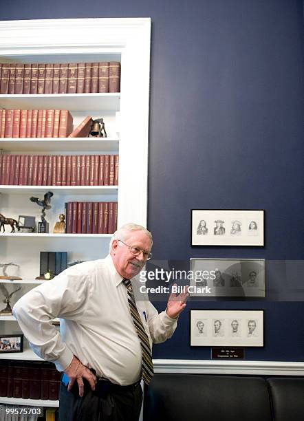 Rep. Joe Pitts, R-Pa., shows off his office on Tuesday, June 16, 2009.