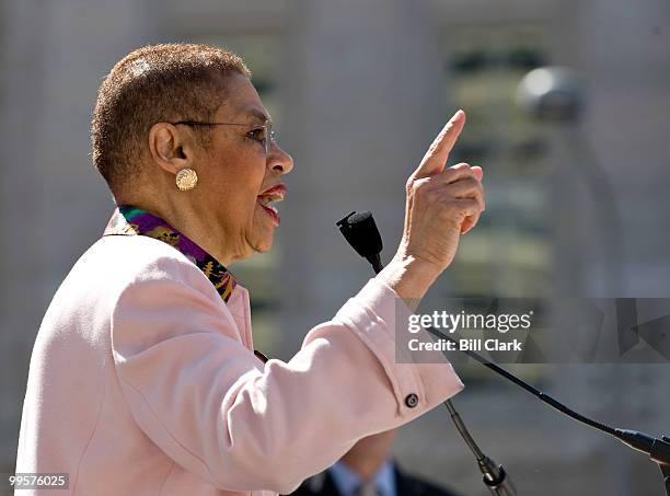 Del. Eleanor Holmes Norton, D-D.C., speaks during the National Census Day rally at Freedom Plaza in Washington on Thursday, April 1, 2010.
