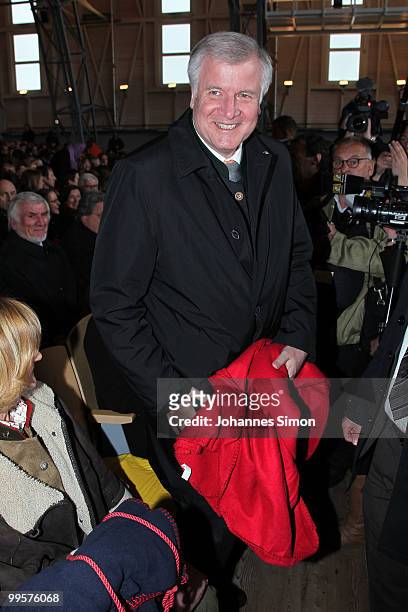 Bavaria's state governor Horst Seehofer arrives for the premiere of the Passionplay 2010 on May 15, 2010 in Oberammergau, Germany. The Passionplay...