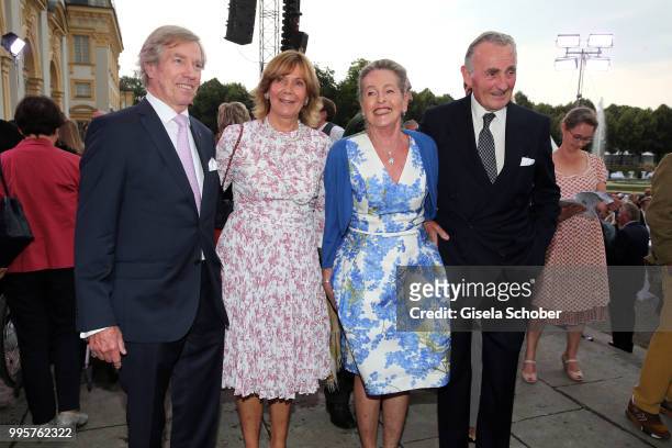 Prince Leopold, Poldi of Bavaria and his wife Princess Ursula, Uschi of Bavaria, Herzog Max in Bayern and his wife Elisabeth in Bayern during the...