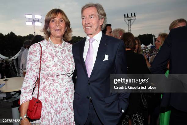 Prince Leopold, Poldi of Bavaria and his wife Princess Ursula, Uschi of Bavaria during the Summer Reception of the Bavarian State Parliament at...