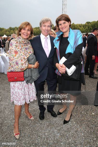 Prince Leopold, Poldi of Bavaria and his wife Princess Ursula, Uschi of Bavaria and Claudia Stamm, daughter of Barbara Stamm, during the Summer...