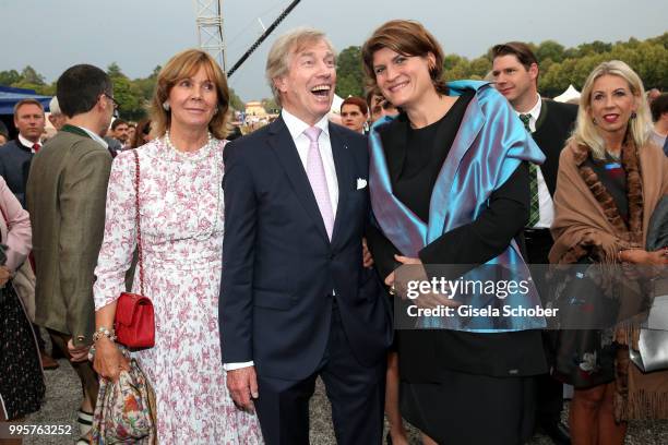 Prince Leopold, Poldi of Bavaria and his wife Princess Ursula, Uschi of Bavaria and Claudia Stamm, daughter of Barbara Stamm, during the Summer...