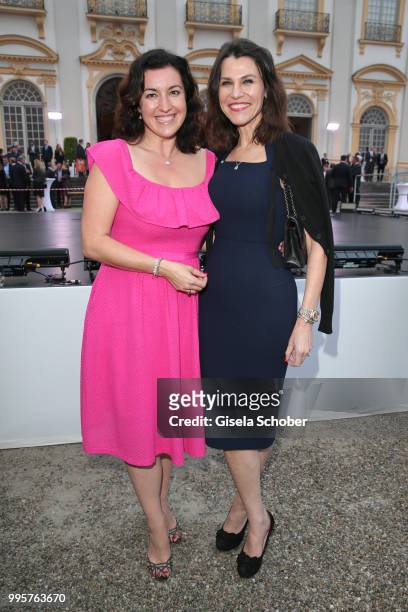 Minister Dorothee Baer and minister Prof. Dr. Marion Kiechle during the Summer Reception of the Bavarian State Parliament at Schleissheim Palace on...