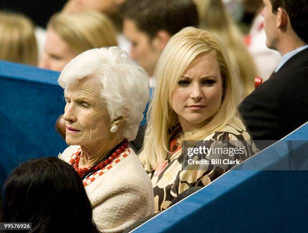 Republican presidential candidate Sen. John McCain's mother Roberta and daughter Meghan attend the Republican National Convention at the Xcel Center...