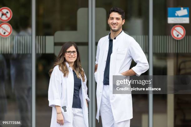 The Argentinian doctors Alvaro Navarro and Diana Grau, photographed at the Borromaeus Hospital in Leer, Germany, 2 October 2017. In the past years,...