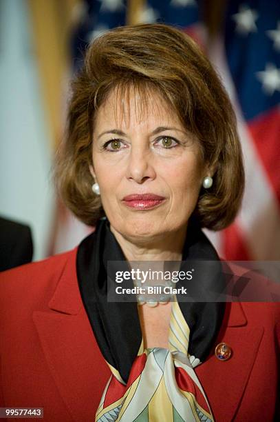 Rep. Jackie Speier, D-Calif., participates in her mock swearing-in ceremony on Thursday, April 10, 2008.