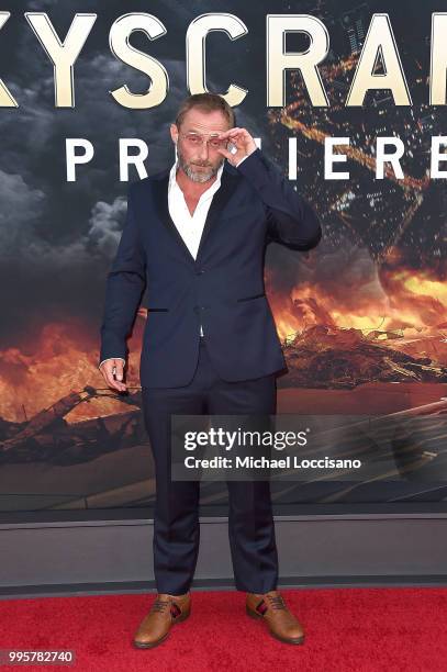 Roland Moller attends the 'Skyscraper' New York Premiere at AMC Loews Lincoln Square on July 10, 2018 in New York City.