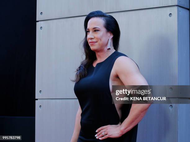 Producer Dany Garcia attends the premiere of 'Skyscraper' on July 10, 2018 in New York City.