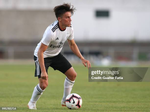 Benfica forward Franco Cervi from Argentina in action during the Pre-Season Friendly match between SL Benfica and FK Napredak at Estadio do Bonfim on...