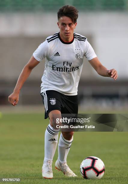 Benfica forward Franco Cervi from Argentina in action during the Pre-Season Friendly match between SL Benfica and FK Napredak at Estadio do Bonfim on...